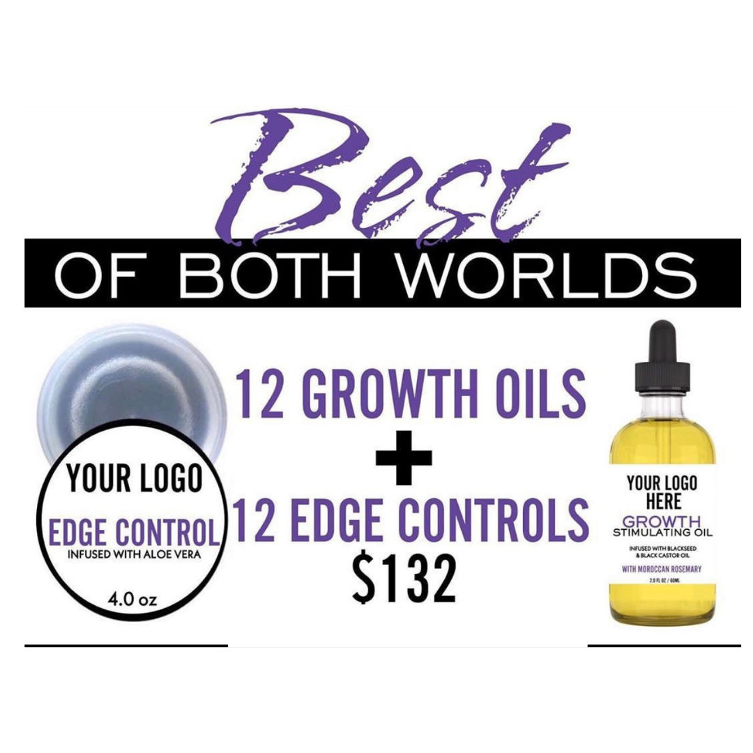 Growth Bundle 12 Growth Oil and 12 4.oz Edge Controls